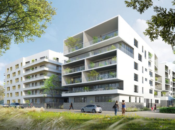 Ensemble immobilier de 160 logements mixtes Zac de l’Industrie à Lyon-Vaise