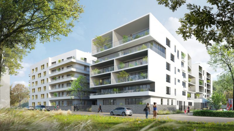 Ensemble immobilier de 160 logements mixtes Zac de l’Industrie à Lyon-Vaise