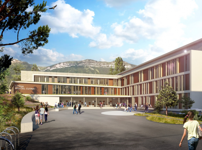 Rénovation et extension du collège Marcel Cuynat à Monestier de Clermont