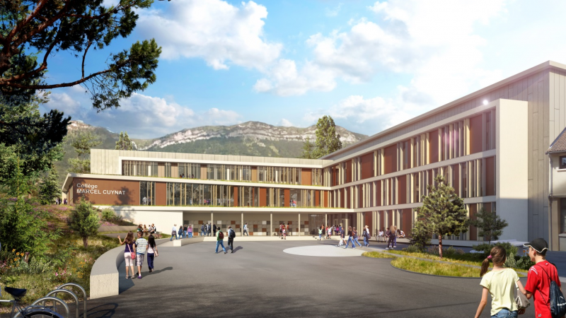 Rénovation et extension du collège Marcel Cuynat à Monestier de Clermont