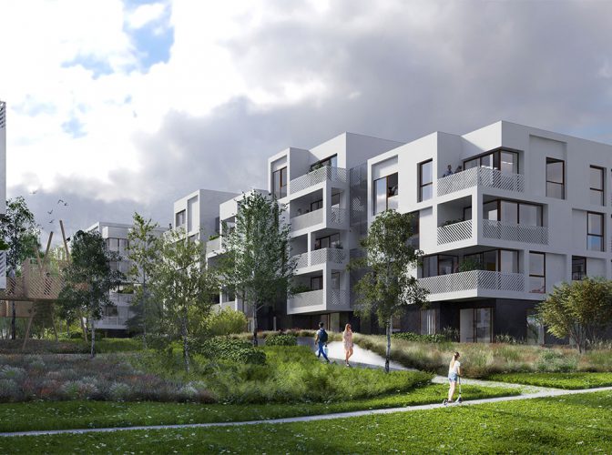 Construction de 86 logements sociaux « Balcons de Sermenaz » à Rillieux-La-Pape