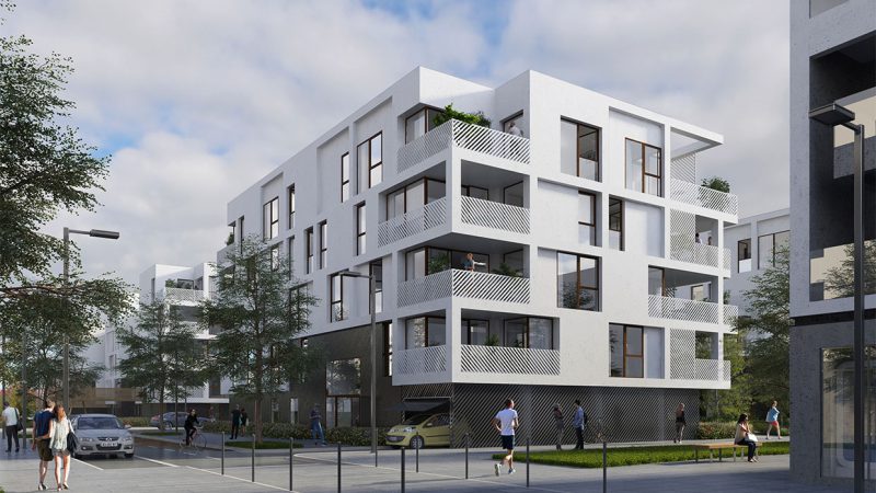 Construction de 86 logements sociaux « Balcons de Sermenaz » à Rillieux-La-Pape