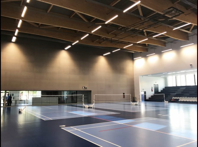 CONSTRUCTION DE LA SALLE DE BADMINTON A LA BRUNERIE A VOIRON