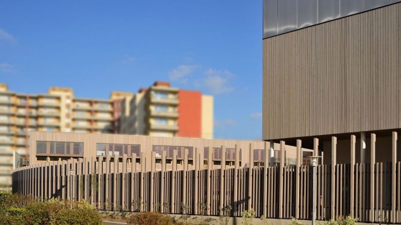 Construction du groupe scolaire avec gymnase Marie Bordas à Lyon